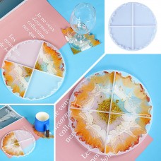 Молд 4 костери підставки під чашку, силіконова форма для епоксидної смоли 