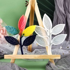  Подставка ветка малая с листиками 130x110мм  Молд силиконовый форма для эпоксидной смолы