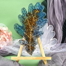  Подставка Лист Дубовый - Молд силиконовый форма для эпоксидной смолы