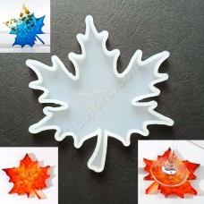  Подставка (костер) Лист малый Кленовый 95x95мм Молд силиконовый форма для эпоксидной смолы