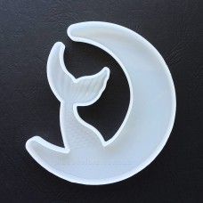 Молд  "Риба на місяці" силіконова форма для епоксидної смоли 