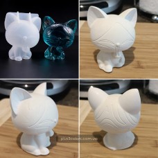 Статуэтка Котика, молд, силиконовая форма для эпоксидной смолы