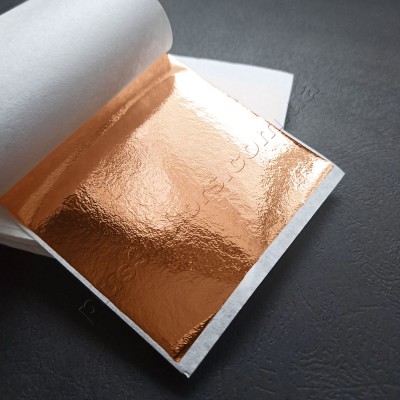 Поталь зеркальная Медь (Copper) 8,5 x 8см 10 листов  Поталь - Золочение и серебрение 