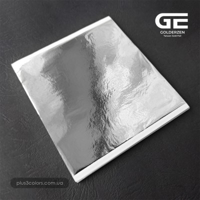 Поталь зеркальная Серебро GoldErzen 13,5 x 14 см 100 листов  Поталь - Золочение и серебрение 