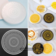 Молд "Макраме" подставка под чашку (Костер) силиконовая форма для эпоксидной смолы