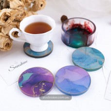 Молди круглих костерів (підставки під чашку) з органейзером, силіконова форма для епоксидної смоли 