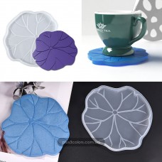 Молд "Лист лотоса" подставка под чашку (Костер) силиконовая форма для эпоксидной смолы