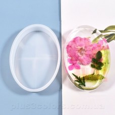 Молд - мыльница овальная, силиконовая форма для эпоксидной смолы