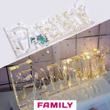 Надпис Family Молд силіконовий форма для епоксидної смоли 