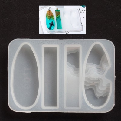 Брелок Кулон "Остров" №2 молд формы силиконовые для эпоксидной смолы   Молды силиконовые (формы) 