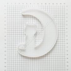 Молд  "Кіт на місяці" силіконова форма для епоксидної смоли 