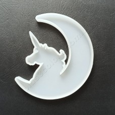 Молд форма "Единорожка на луне" 78x100 силиконовая для эпоксидной смолы 