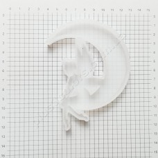 Молд "Ангел на луне" силиконовая форма для эпоксидной смолы 