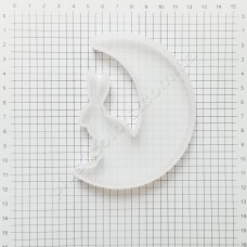 Молд "Заец на луне" силиконовая форма для эпоксидной смолы 