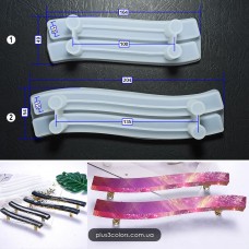 Декоративна ручка "Плоска хвиля" Форма молд силіконовий для епоксидної смоли