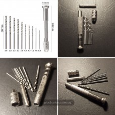 Ручна міні дриль для рукоділля з 10 свердлами