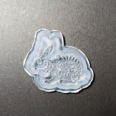 Молд зайчик кулон силиконовая форма для эпоксидной смолы 2315A